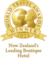 2025 Winner at World Travel Awards - New Zealand's Leading Boutique Hotel
